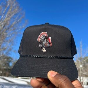 OTTO Black Cap with Turkey Embroidery